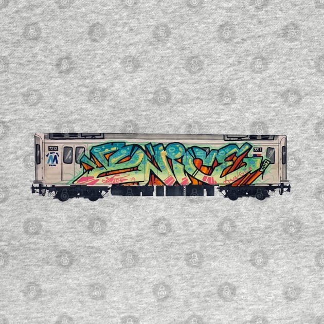 2N!CE Subway Car by raggraphx